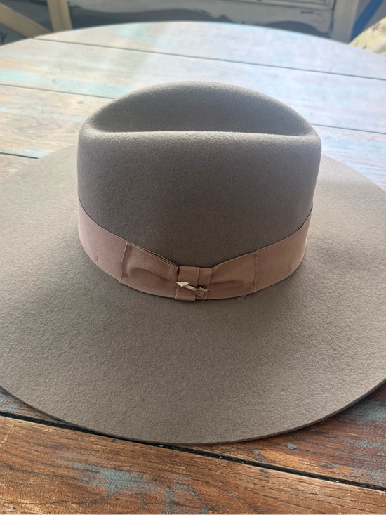 Stetson The Rapture like new Wide Brim Felt Hat in Mushroom Leather Band small main image 8